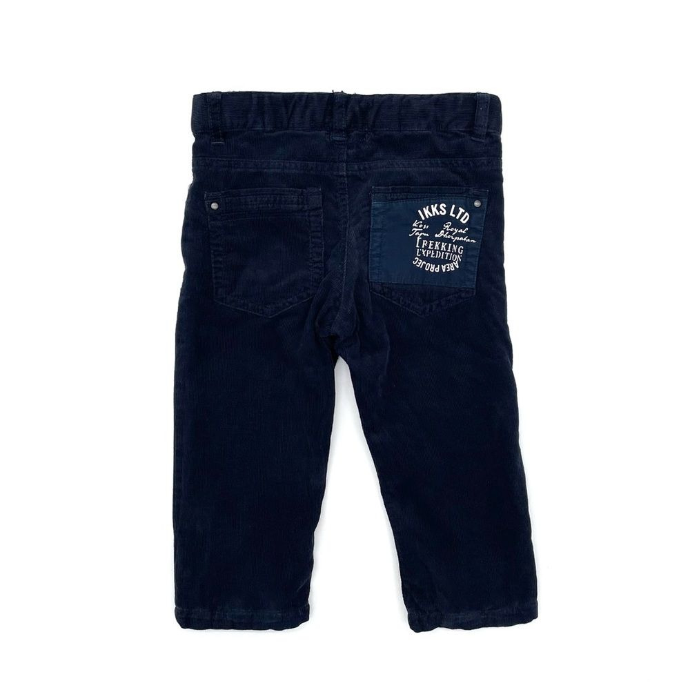 GUC Ikks Lined Fine Wale Corduroy Pants in Navy Blue 12M
